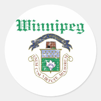 Winnipeg Canada entwirft Runder Aufkleber
