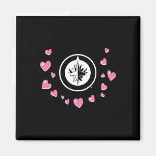 Winnipeg Jets Valentinstag Liebe Nhl Offiziell Liz Magnet