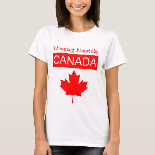 Winnipeg Kanada Frauen Maple Leaf T-Shirt
