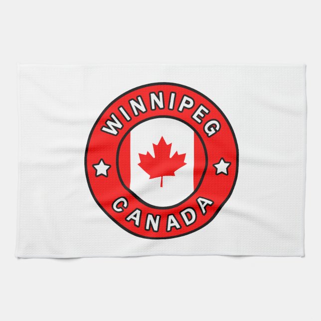 Winnipeg Kanada Geschirrtuch (Horizontal)