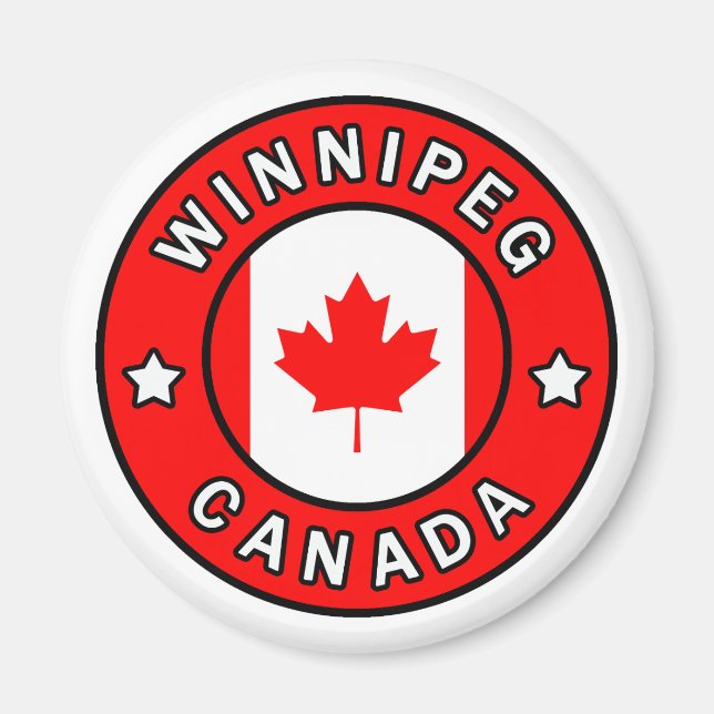 Winnipeg Kanada Magnet (Vorne)