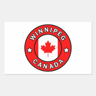Winnipeg Kanada Rechteckiger Aufkleber