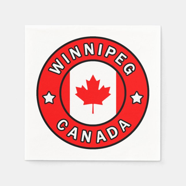 Winnipeg Kanada Serviette (Vorderseite)