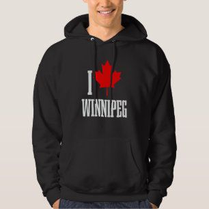 Winnipeg Manitoba Kanada Ahornblatt Kanadische Fla Hoodie