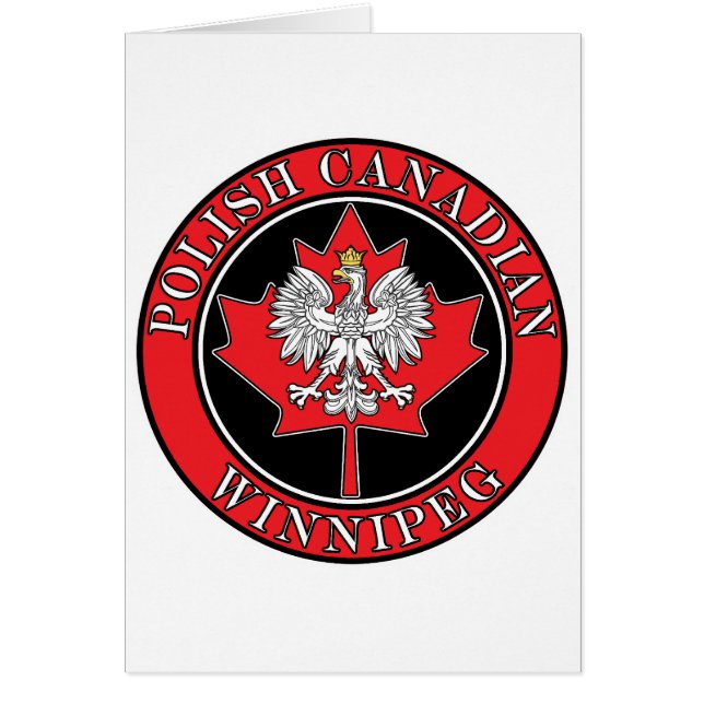 Winnipeg Runde Polnisch Kanadisches Leaf (Vorne)