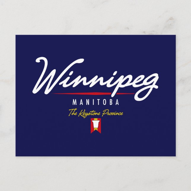 Winnipeg-Skript Postkarte (Vorderseite)