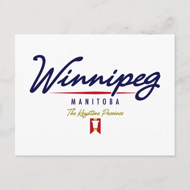 Winnipeg-Skript Postkarte (Vorderseite)