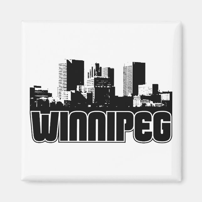 Winnipeg Skyline Magnet (Vorne)