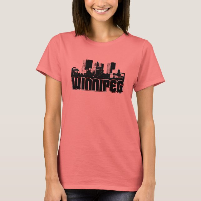 Winnipeg Skyline T-Shirt (Vorderseite)