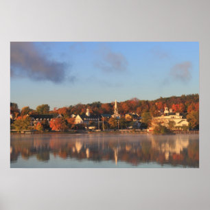 Winnipesaukee Meredith Herbst Morgens Poster