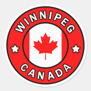 Winnipez Kanada Runder Aufkleber