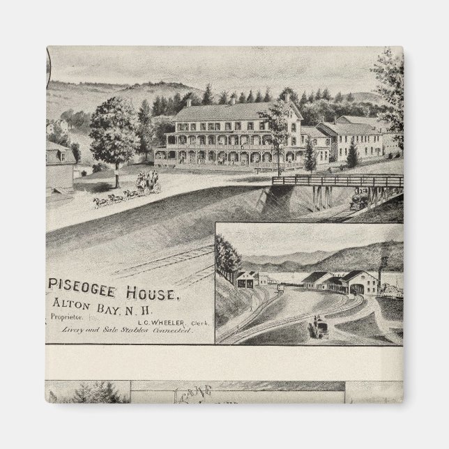 Winnipiseogee House, Haus am See Magnet (Vorne)