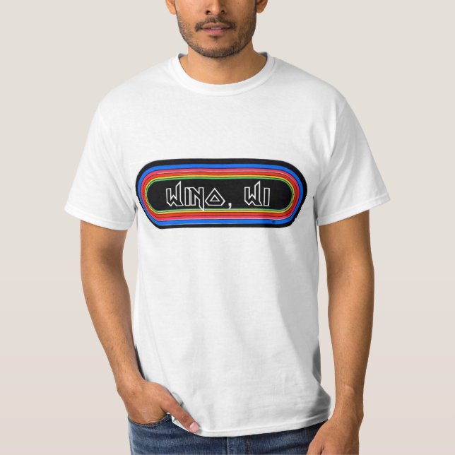 Wino, WI KLOS Schnee T T-Shirt (Vorderseite)