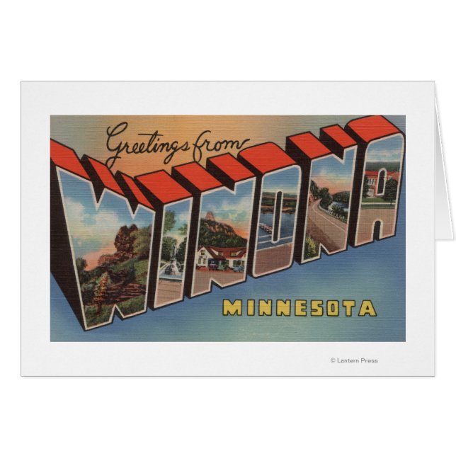 Winona, Minnesota - Scènes de grandes lettres (Devant horizontal)
