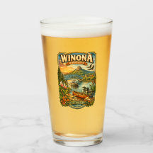 Winona, MN Minnesota Einzigartiger Souvenir-Glasbe