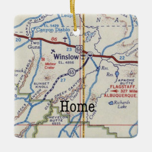 Winslow Arizona Highlights Keramikornament