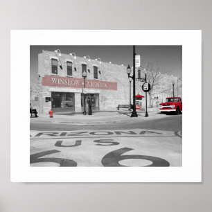 Winslow Arizona Red Splash Fotografie Poster