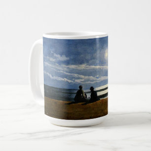 Winslow Homer Aquarell, Mondlicht, Kaffeetasse