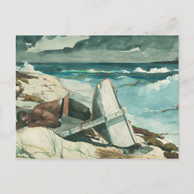 Winslow Homer - Bahamas nach dem Hurrikan Postkarte (Vorderseite)