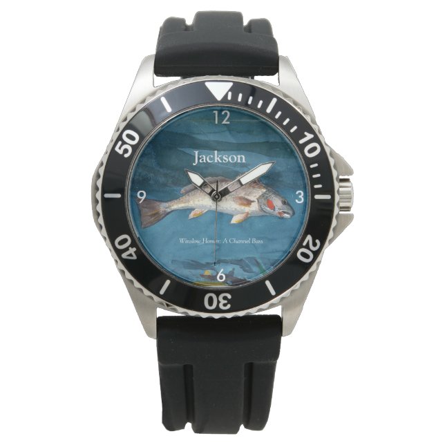 Winslow Homer Channel Bass Armbanduhr (Vorderseite)