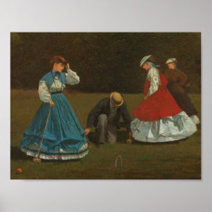 Winslow Homer - Croquet Scene Poster