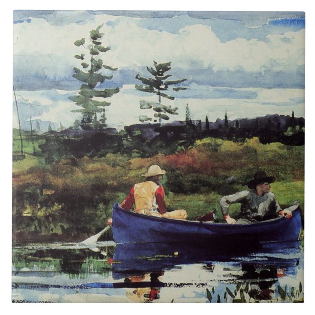 Winslow Homer: Das blaue Boot, Fliese (Vorderseite)
