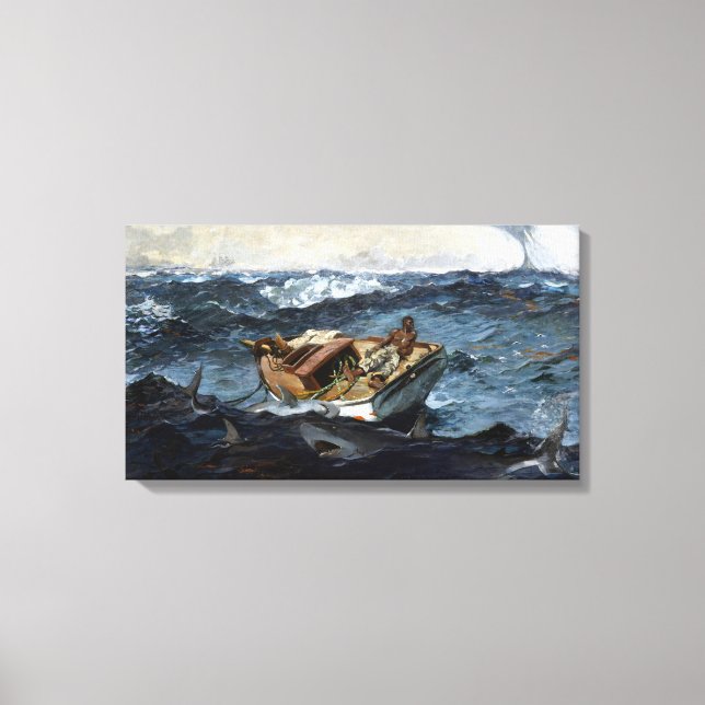 Winslow Homer Der Golfstrom Leinwanddruck (Vorderseite)