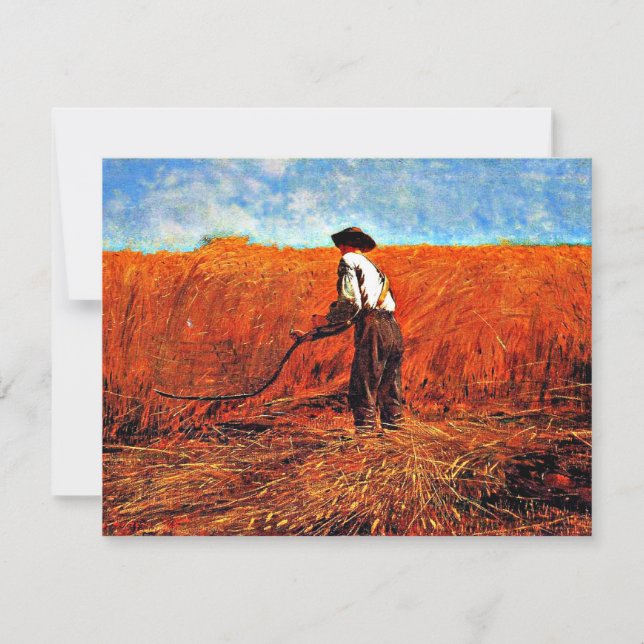 Winslow Homer - Der Veteran in einem neuen Feld Karte (Vorderseite)