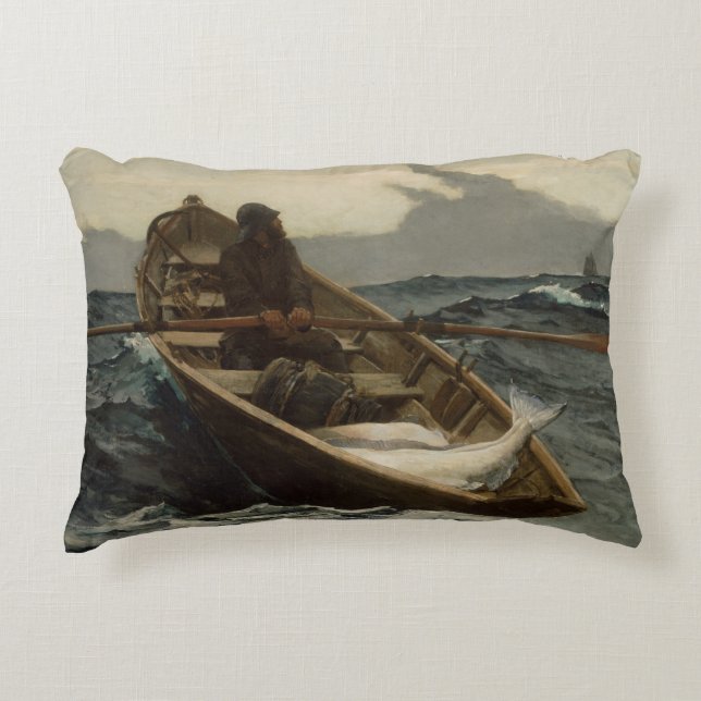 Winslow Homer - die Nebelwarnung Dekokissen (Vorderseite)