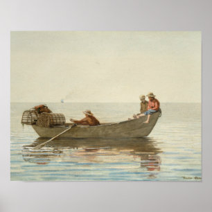 Winslow Homer - Drei Jungen in einer Geschichte Poster
