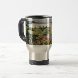 Winslow Homer Flower Garden und Bungalow Bermuda Reisebecher