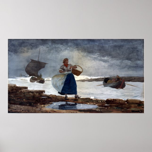 Winslow Homer im Bar Poster (Vorne)
