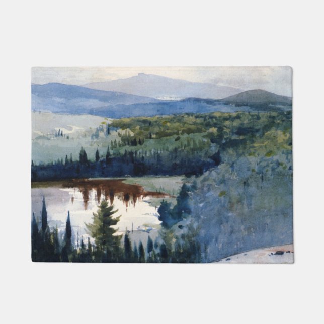 Winslow Homer - Indian Village Adirondacks Fußmatte (Vorderseite)