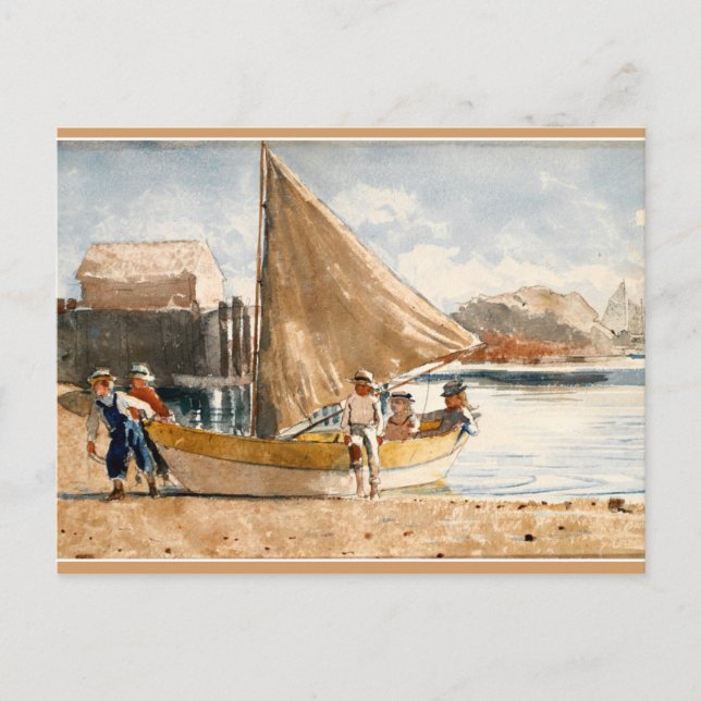 Winslow Homer Kunstwerk, Sommerzeit Postkarte (Vorderseite)