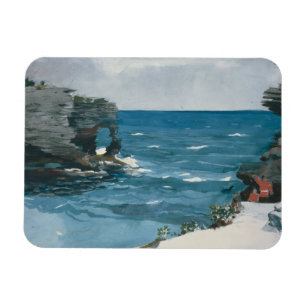 Winslow Homer - Rocky Shore, Bermuda Magnet
