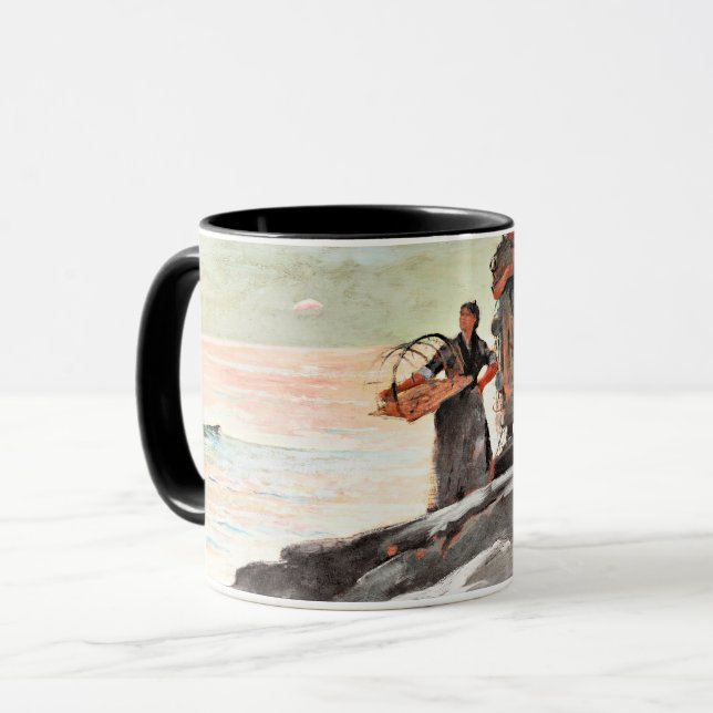 Winslow Homer - Saco Bay, berühmtes Bild Tasse (Vorderseite Links)