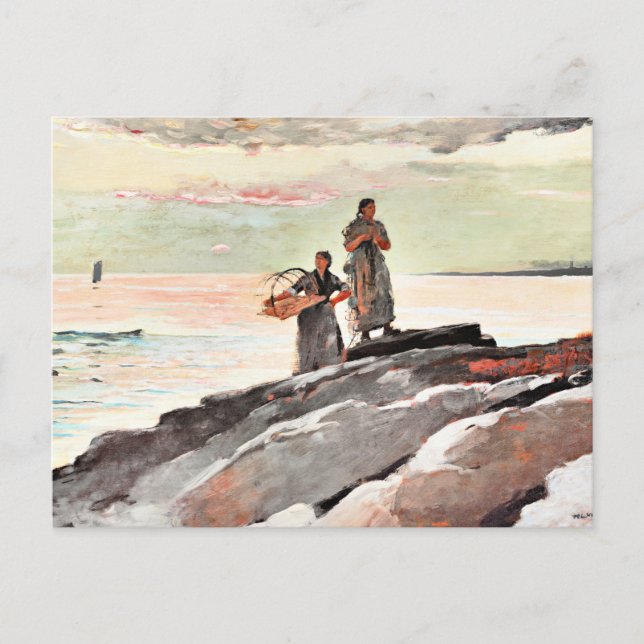 Winslow Homer - Saco Bay, schöne Kunst, Postkarte (Vorderseite)