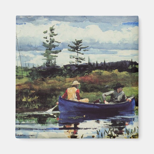 Winslow Homer: The Blue Boat, 1892, Kunstwerk Magnet (Vorne)