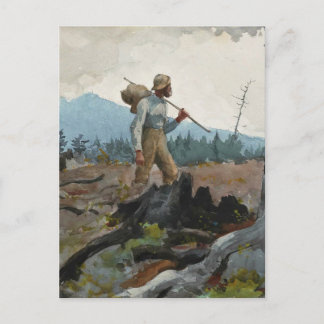 Winslow Homer Vintag Watercolor Guide Woodsman Postkarte