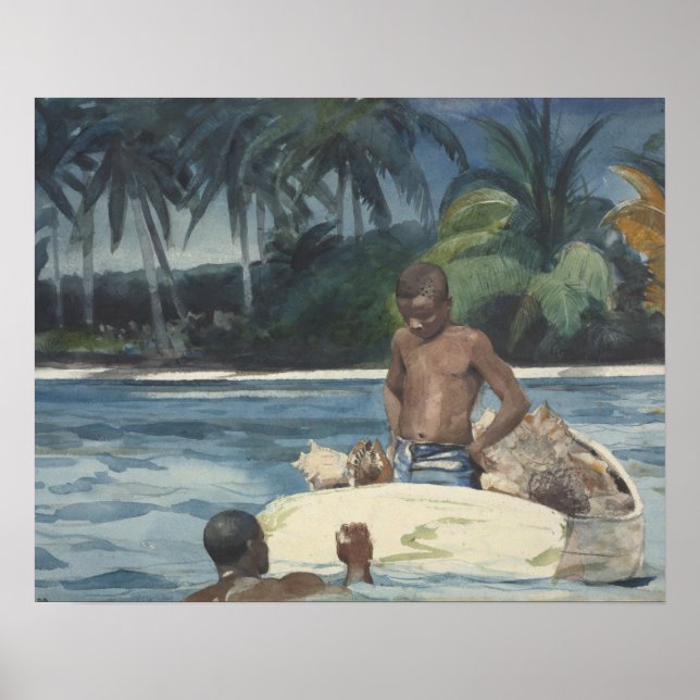 Winslow Homer - West India Divers Poster (Vorne)