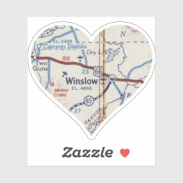 Winslow Map Aufkleber