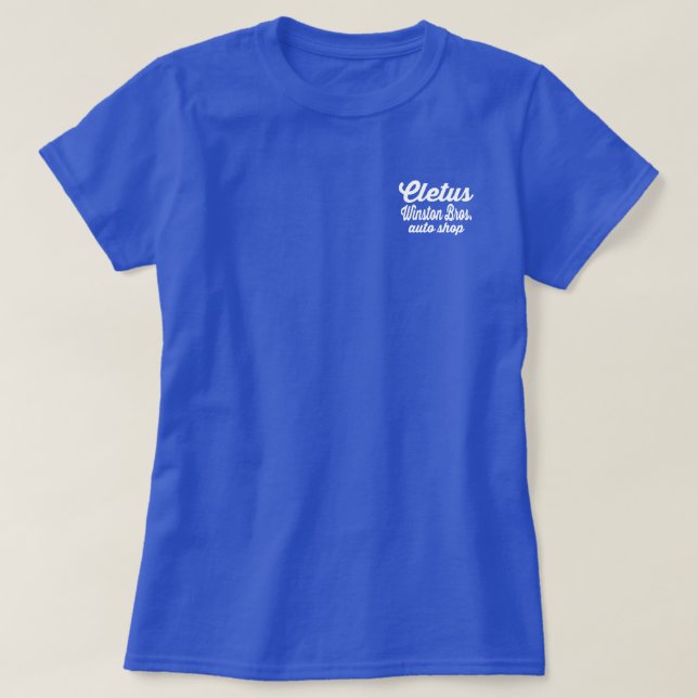 Winston Bros. Auto-Geschäfts-Shirt - Cletus T-Shirt (Design vorne)