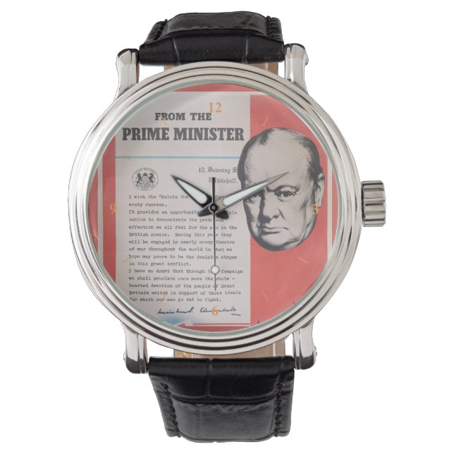 Winston Churchill Armbanduhr (Vorderseite)
