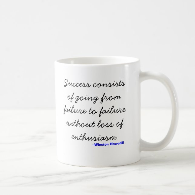 Winston Churchill definiert Erfolg Tasse (Rechts)