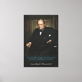 Winston Churchill - Der britische Premierminister  Leinwanddruck
