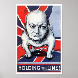 Winston Churchill — Die Linie halten! Poster