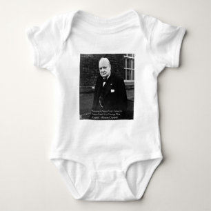 Winston Churchill "Erfolg ist niemals endgültig" G Baby Strampler