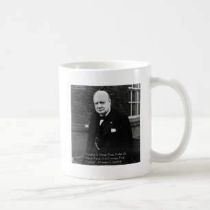 Winston Churchill "Erfolg ist niemals endgültig" G Kaffeetasse