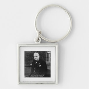 Winston Churchill "Erfolg ist niemals endgültig" G Schlüsselanhänger
