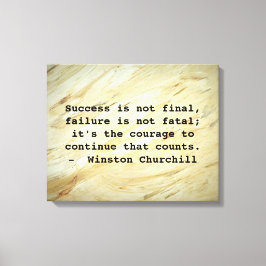 Winston Churchill Erfolgsquote Leinwanddruck